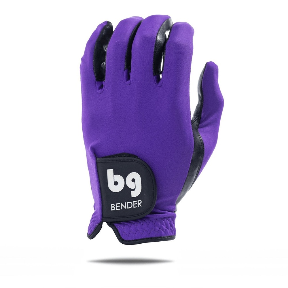 BG Bender Spandex Golf Glove Purple Women’s Left Medium